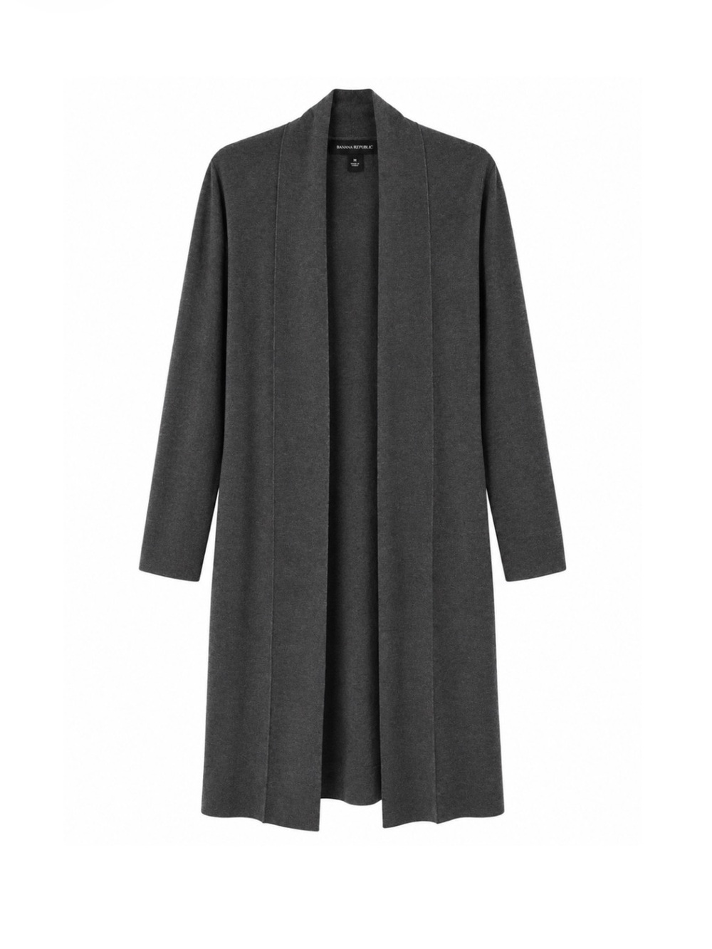 Banana Republic LENZING ECOVERO Long Cardigan - Charcoal Grey, Size M